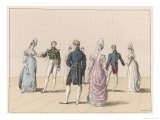 Dancers at a Court Ball Execute a Step Giclee Print by Michelet 