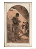 The Irish Frankenstein Anti-Irish Cartoon Depicting the Irish Fenian as a Monster Giclee Print by Matt Morgan