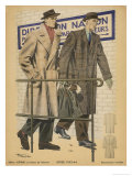 Men's Coats 1943 Lámina giclée por Henjic