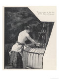 Bradford Wool Worker Working in Intense Heat Giclee Print by H. Pifford