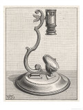 Poyet - Baker's Mounted Lens Microscope - Giclee Baskı