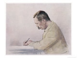 Sir Arthur Conan Doyle British Physician and Writer in South Africa in 1900 Giclee Print by Mortimer Menpes