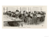 Writing Price Tickets Giclee Print by Huyot 
