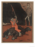 Britain Watches Calmly as Japan Thrashes Russia Giclee Print by Wilhelm Schulz