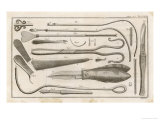 Variety of Surgical Instruments Giclee Print by J. Mynde