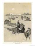 The German Red Cross Use Dogs to Assist in the Retrieval of Wounded Soldiers on the Battlefield Giclee Print by Knut Hansen