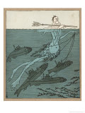 Woodrow Wilson Dreams of Catching U-Boats Lámina giclée por Thomas Theodor Heine Woodrow Wilson Dreams of Catching U-Boats Lámina giclée por Thomas Theodor Heine