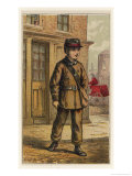 London Characters: The Telegraph Boy is the Human Link in the Cha Giclee Print by H.w. Petherick