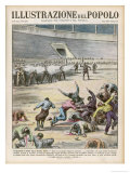 Communists Execute 320 Anarchists in a Barcelona Bullring Giclee Print by E. Mainetti