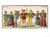 Elizabethan Costume Giclee Print by Albert Kretschmer