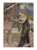 Isis Departs from Byblos Giclee Print by Evelyn Paul