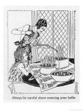 Young Mother Waters Bulbs While Her Daughter Watches Giclee Print by Anne Rochester