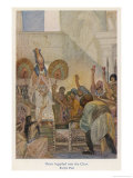 Osiris is Tricked by His Brother Seth into Climbing into the Chest Whereupon Seth Traps Him Giclee Print by Evelyn Paul