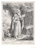 Antony of Egypt Hermit Giclee Print by Lebrun 