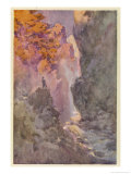 "Kubla Khan" the Deep Romantic Chasm Giclee Print by A.c. Michael
