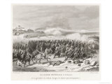 Battle of Eylau the French Garde Imperiale Charge Gloriously Against the Prussians and Russians Giclee Print by J. Rose