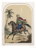 An Arab Riding an Arab Horse Giclee Print by Louis Lassalle
