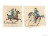Two Men Riding: The Old Way of Showing Off Giclee Print by Henry Heath