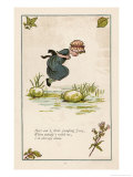 Here Am I Little Jumping Joan When Nobodys with Me I'm All Alone Lámina giclée por Kate Greenaway Here Am I Little Jumping Joan When Nobodys with Me I'm All Alone Lámina giclée por Kate Greenaway
