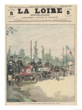 The Start of the Course du Tour de France at Champigny Giclee Print by P.h. Ripp