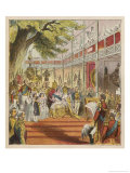Queen Victoria Opens the Great Exhibition in the Crystal Palace in Hyde Park Giclee Print by Joseph Kronheim