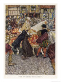 Tom is Recognised by His Mother in the Coronation Procession Giclee Print by William Hatherell
