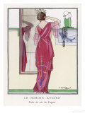 Red Tunic Dress by Paquin Giclee Print by Maggie 