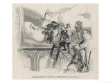 The Gargantuan Task of Feeding the Baby Gargantua Giclee Print by Grandville 