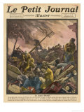 Over 140000 People Lose Their Lives When a Great Earthquake Giclee Print by R. Moritz