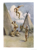 Sioux Myth of Ictinike Son of the Sun God reproduction procédé giclée par James Jack