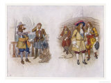 Seamen of the Royal Navy During the Reigns of Charles II and James II Reproduction procédé giclée par J. Jellicoe