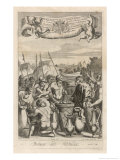 Abraham is Blessed by Melchisedek the Priest-King of Salem reproduction procédé giclée par Michael van der Gucht