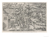Near His Home at Les Valins near Orleans, The Catholic Leader Le Duc de Guise is Fatally Wounded Giclee Print by Perrissin 