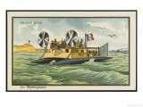 Unterseebootkapitanleutnant Hersing Depicted Heroically on His Command Giclee Print by Paul Rieth