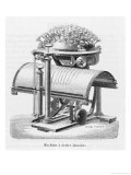 The Remarkable Typewriter Invented by Rasmus Hans Malling Johan Hansen in 1865 Giclee Print by Louis Poyet