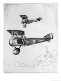 Single-Seat Scout or Fighter Popular for Its Ease of Handling Giclee Print by Howard Leigh