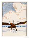 Ornithopter 1928 Giclee Print by Edward Shenton