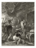 Druids are Massacred by the Soldiers of Suetonius Paulinus Giclee Print by J. Rogers
