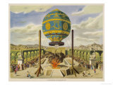 Montgolfier Ist Manned Giclee Print by Lupton 