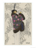 Fur-Trimmed Mantle, c.1913 Giclee Print by Mela Koehler