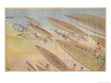 Hunting with Airships Reproduction procédé giclée par Albert Guillaume