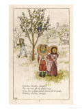 Diddlty Diddlty Dumpty the Cat Ran up the Plum Tree Giclée-Druck von Kate Greenaway