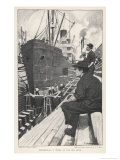 Sn American Steamship in Dry Dock for Overhaul reproduction procédé giclée par Thornton Oakley