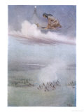 Feather-Woman Gazes Down from Sky Country reproduction procédé giclée par James Jack