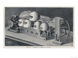 Marage's Machine to Simulate the Sounds and Mouth Shapes Created by Saying the Five Vowels Reproduction procédé giclée par Poyet 