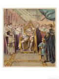 The Prince Regent George IV is Crowned King at Westminster Abbey Giclee Print by Joseph Kronheim