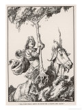 Gargantua Chooses a Staff Giclee Print by Heath Robinson