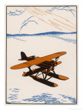 Curtiss Seaplane About to Land ジクレープリント - エドワード・Shenton