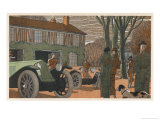 Party of Sporty French People Have Gathered Giclee Print by Jean Grangier