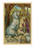 Gulliver Discusses Mankind with the Houyhnhnm reproduction procédé giclée par A.e. Jackson